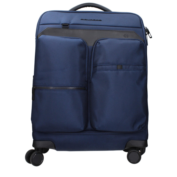 Piquadro Blue Fabric Luggage And Travel Piquadro