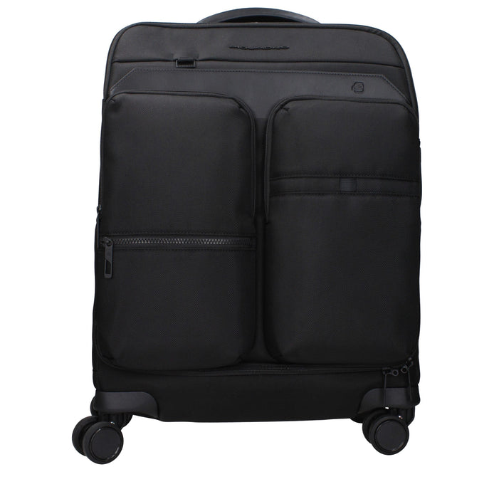 Piquadro Black Fabric Luggage And Travel Piquadro