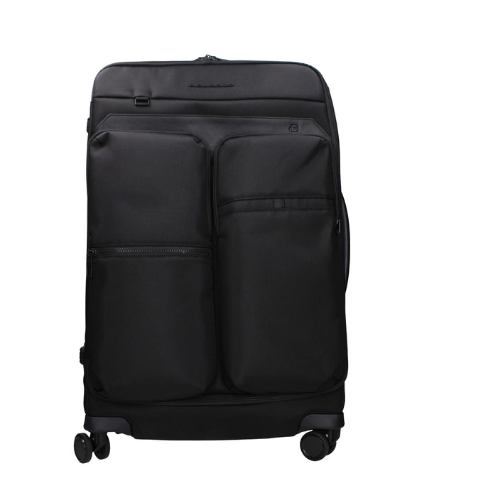 Piquadro Black Fabric Luggage And Travel Piquadro