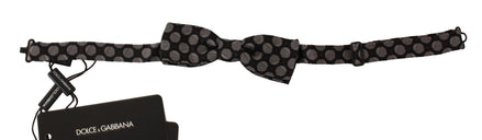 Dolce & Gabbana Brown Silk Polka Dot Jacquard Men  Bow Tie Papillon Dolce & Gabbana