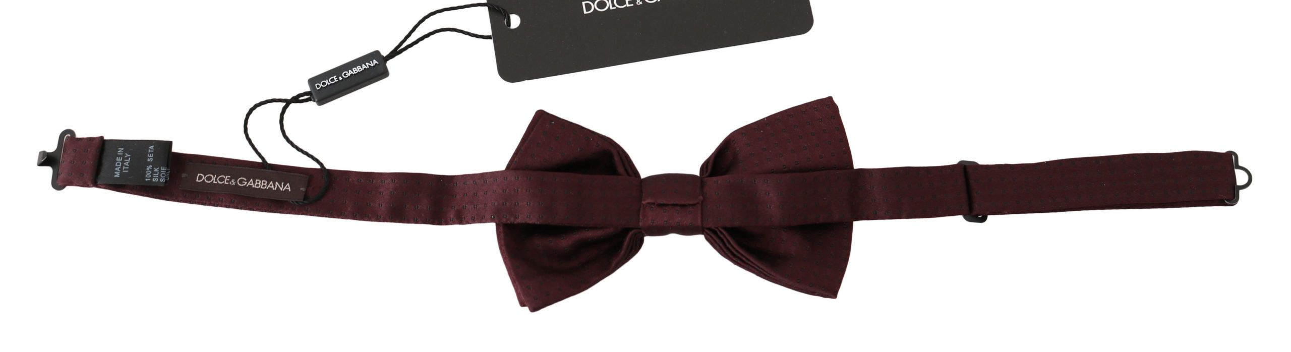 Dolce & Gabbana Silk Polka Dot Adjustable Neck Bow Tie Papillon Dolce & Gabbana