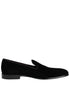 Dolce & Gabbana Black Velvet Slip On Loafers Men Formal Shoes Dolce & Gabbana