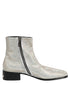 Dolce & Gabbana White Strass DG Logo Heels Ankle Boots Shoes Dolce & Gabbana