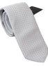 Dolce & Gabbana White Patterned Classic Mens Slim Necktie Tie Dolce & Gabbana