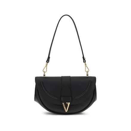 Versace Black Calf Leather Bos Taurus Shoulder Bag Versace