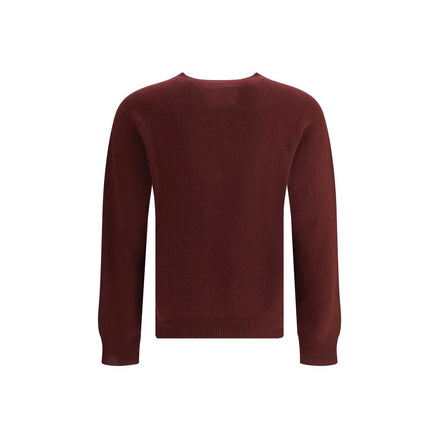 Jil Sander Bordeaux Fleece Wool Sweatshirt Jil Sander
