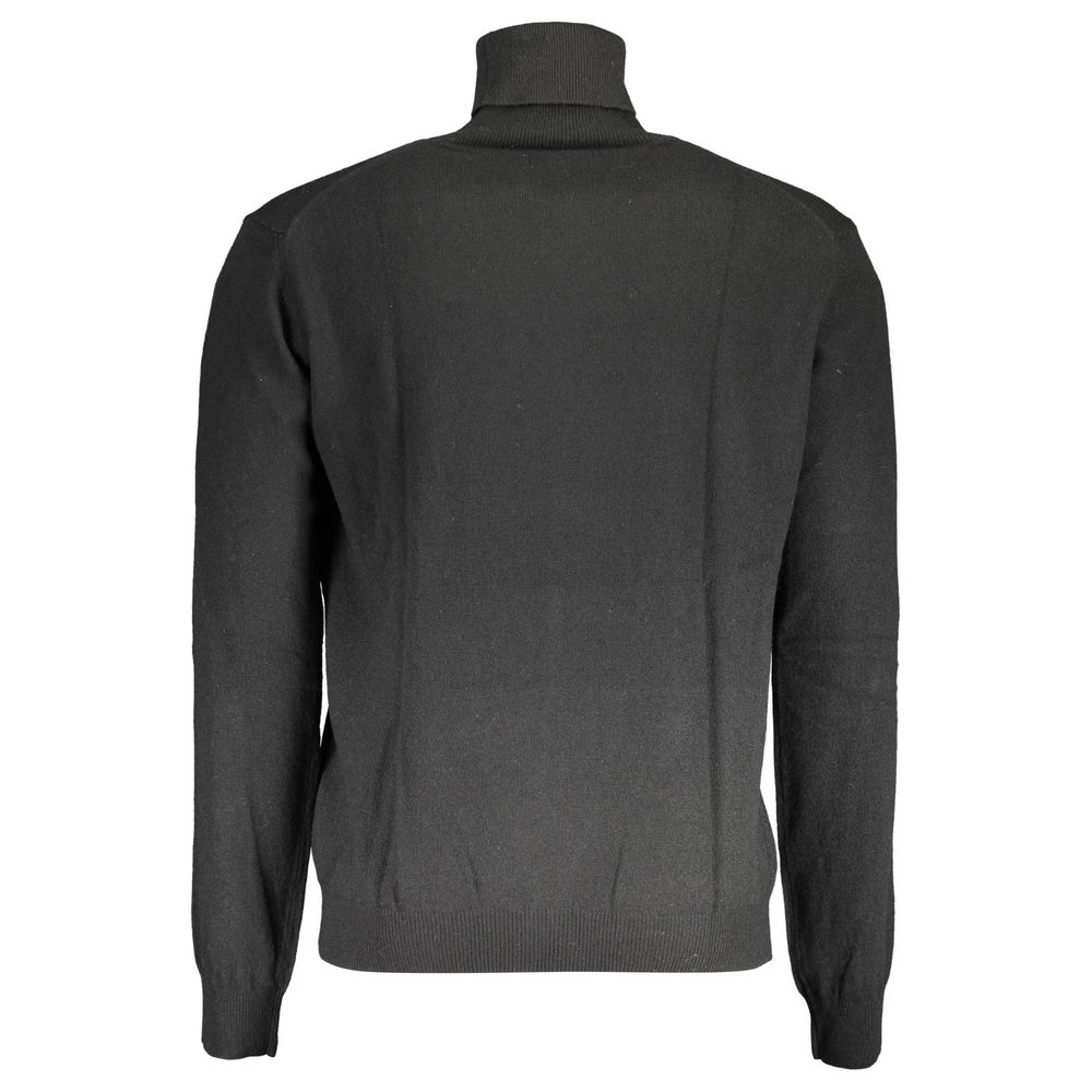 La Martina Nero Wool Men Sweater La Martina