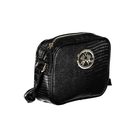 La Martina Black Polyurethane Women Handbag La Martina