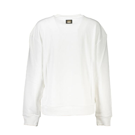 Cavalli Class Bianco Cotton Women Sweatshirt Cavalli Class