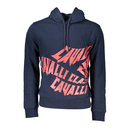 Sweat-shirt homme Cavalli Class bleu en coton