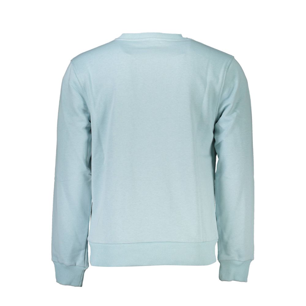 Cavalli Class Azzurro Cotton Men Sweatshirt Cavalli Class