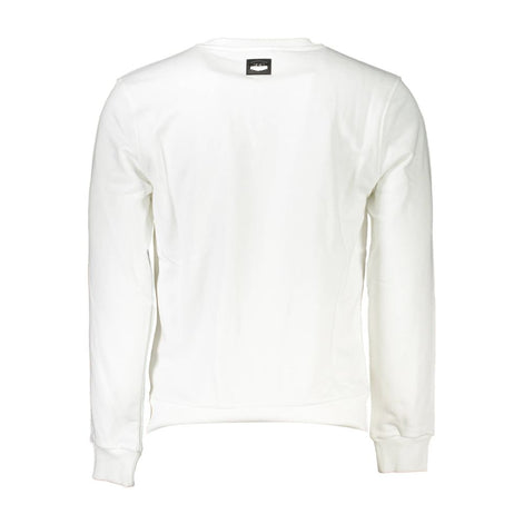 Sweat-shirt homme Cavalli Class Bianco en coton