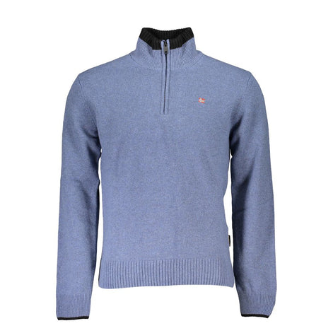 Napapijri Blue Tessuto Men Sweater Napapijri