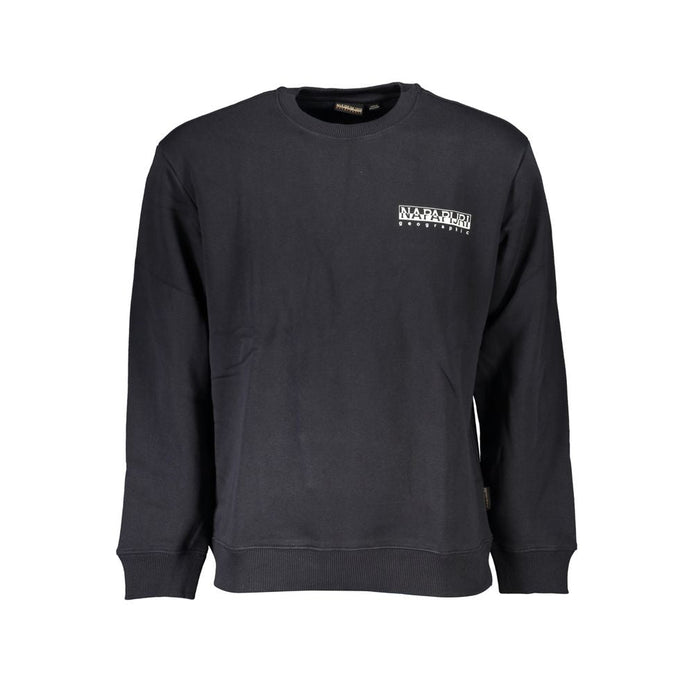 Napapijri Black Cotton Men Sweatshirt Napapijri