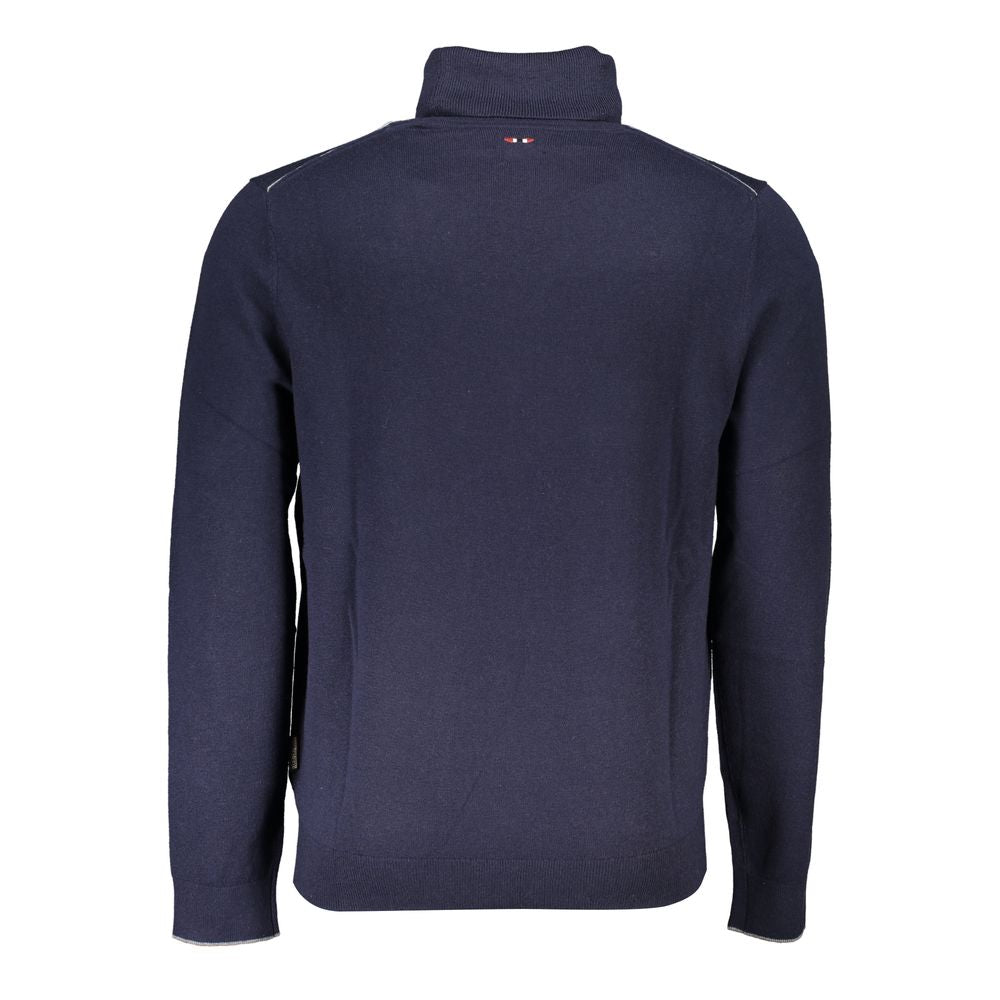 Napapijri Blue Tessuto Men Sweater Napapijri