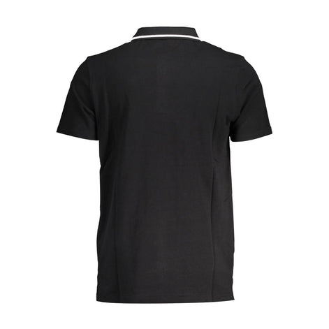 Fila Black Cotton Polo Shirt Fila