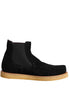 Dolce & Gabbana Black Calf Suede Slip On Ankle Boots Shoes Dolce & Gabbana