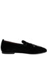 Dolce & Gabbana Black Suede Cross Slip On Loafers Dress Shoes Dolce & Gabbana