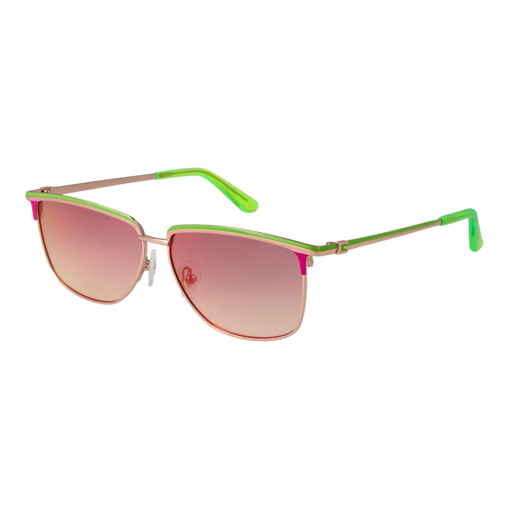 Guess Green Metal Sunglasses Guess