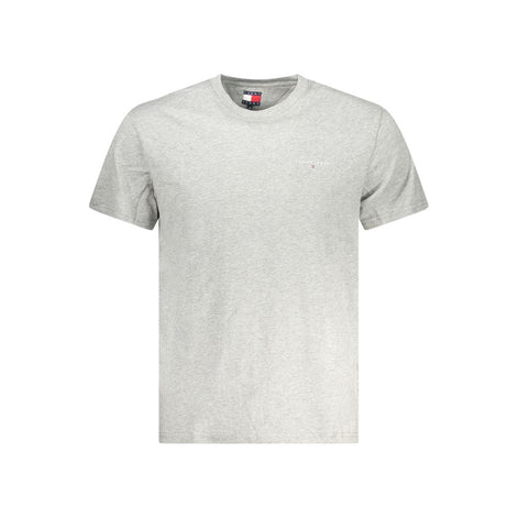 Tommy Hilfiger Gray Cotton Men T-Shirt Tommy Hilfiger