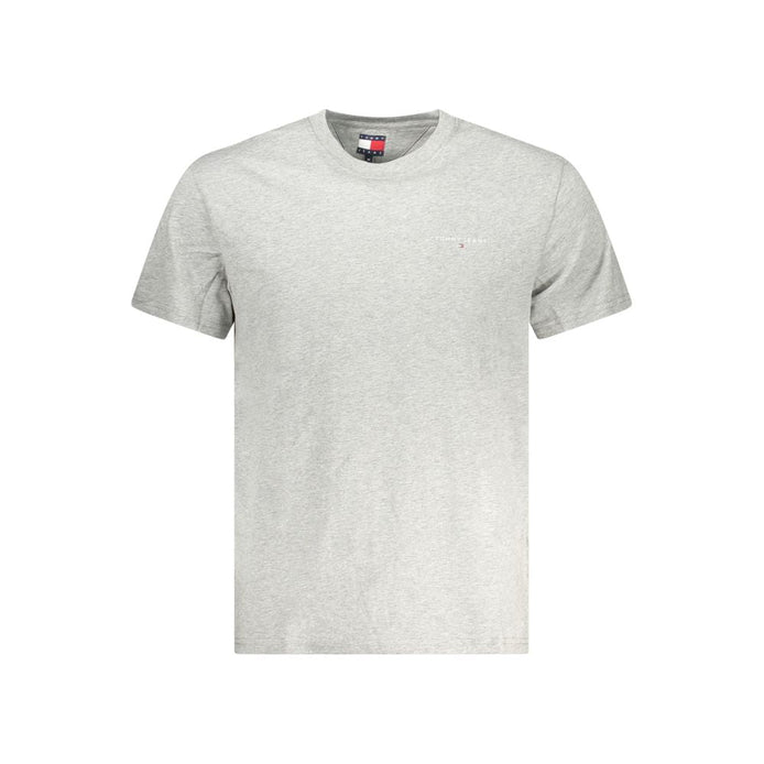 Tommy Hilfiger Gray Cotton Men T-Shirt Tommy Hilfiger