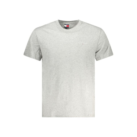 Tommy Hilfiger Gray Cotton Men T-Shirt Tommy Hilfiger