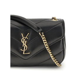 Saint Laurent Black Lamb Ovis Aries Aries Shoulder Bag Saint Laurent