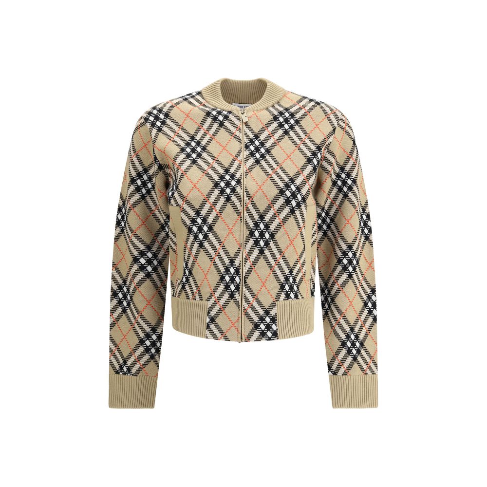 Burberry Beige Wool Cardigan Burberry