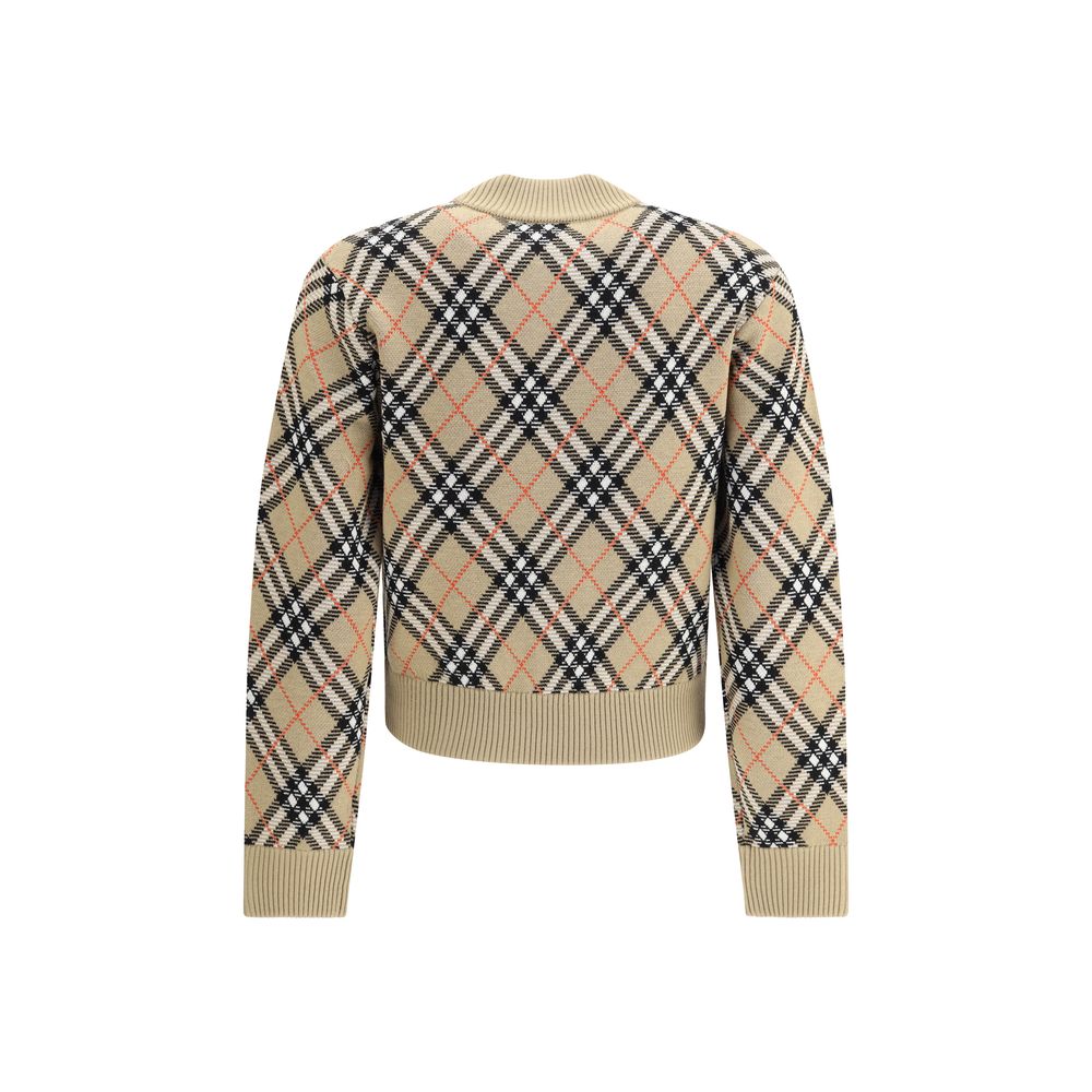 Burberry Beige Wool Cardigan Burberry
