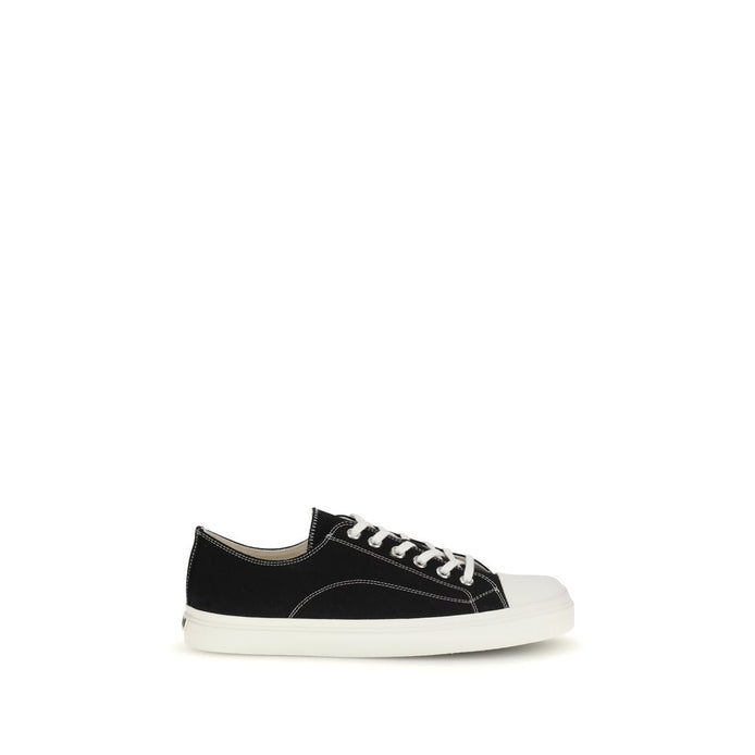 Moschino Black Cotton Low Top Sneakers Moschino