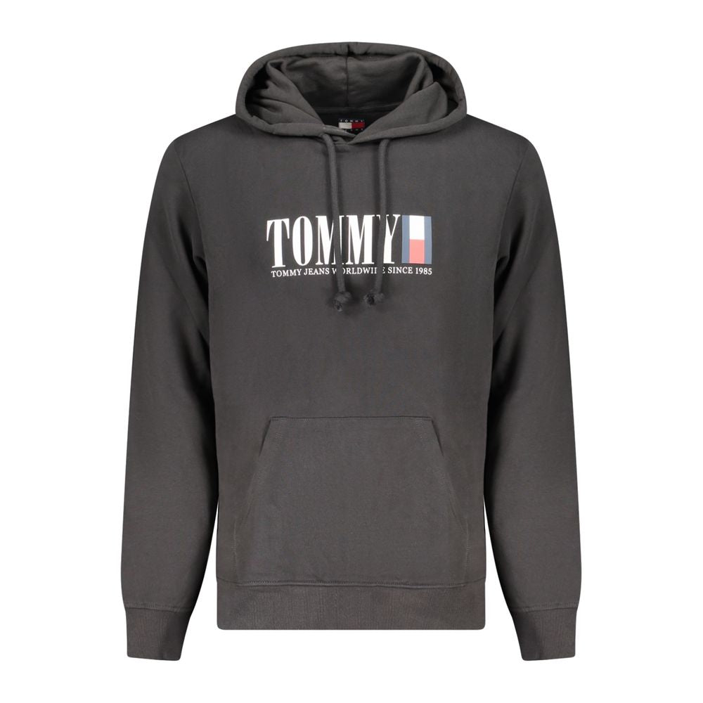 Tommy Hilfiger Herren-Hoodie aus schwarzer Baumwolle
