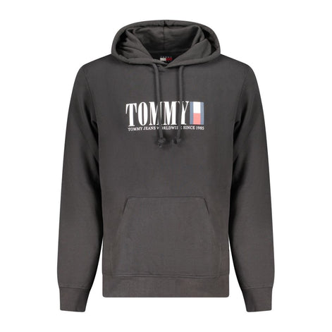 Tommy Hilfiger Herren-Hoodie aus schwarzer Baumwolle