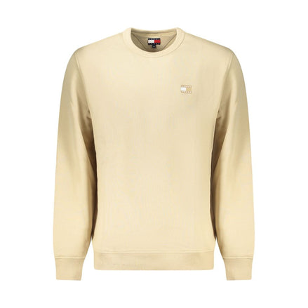 Tommy Hilfiger Beige Cotton Men Sweatshirt Tommy Hilfiger