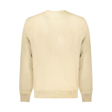 Tommy Hilfiger Beige Cotton Men Sweatshirt Tommy Hilfiger