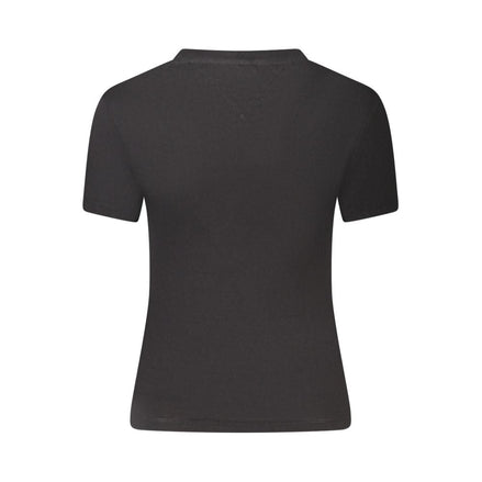 Tommy Hilfiger Black Cotton Women T-Shirt Tommy Hilfiger