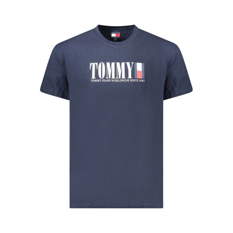 Tommy Hilfiger Blue Cotton Men's T-Shirt Tommy Hilfiger