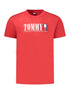 Tommy Hilfiger Red Cotton Men's T-Shirt Tommy Hilfiger