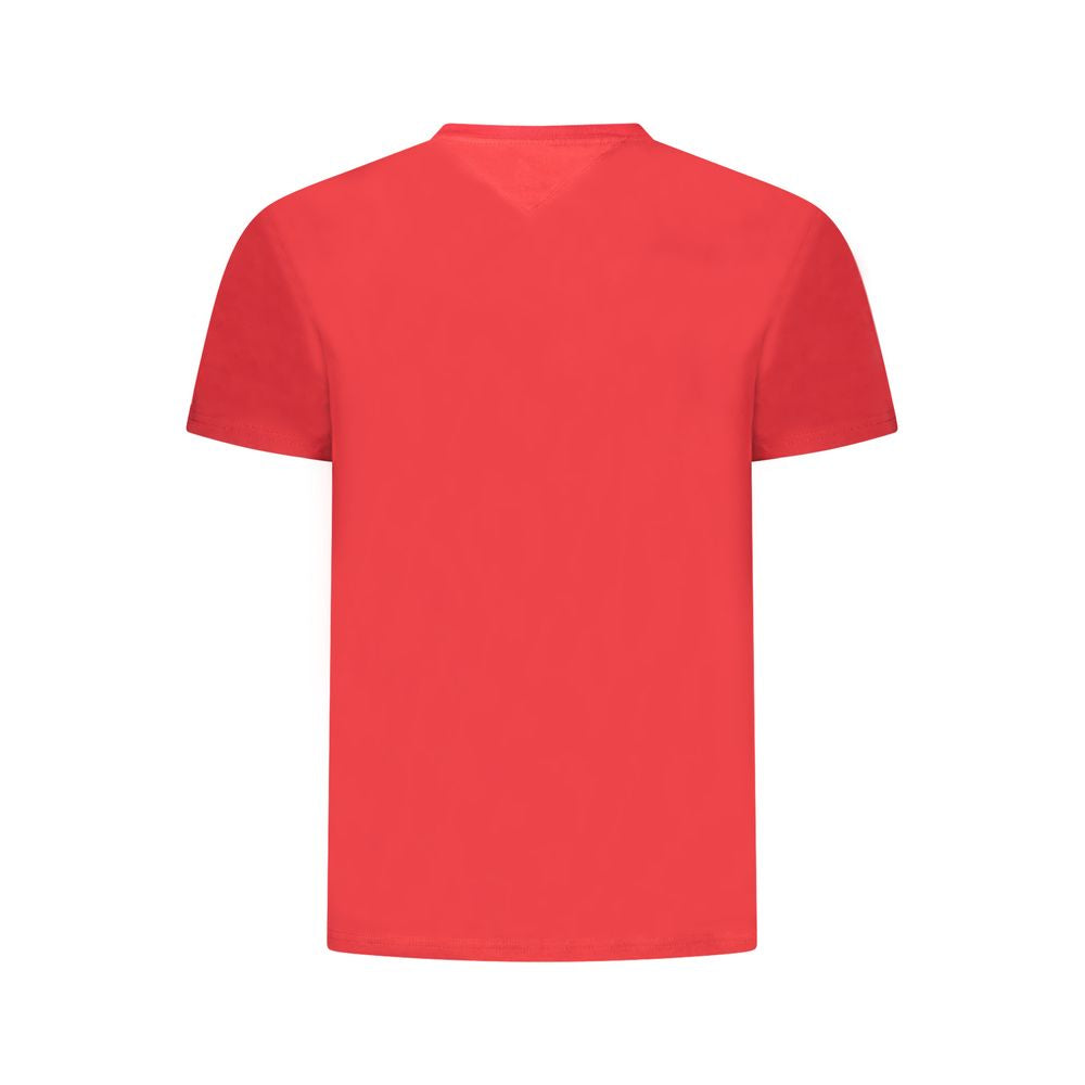 Tommy Hilfiger Red Cotton Men's T-Shirt Tommy Hilfiger