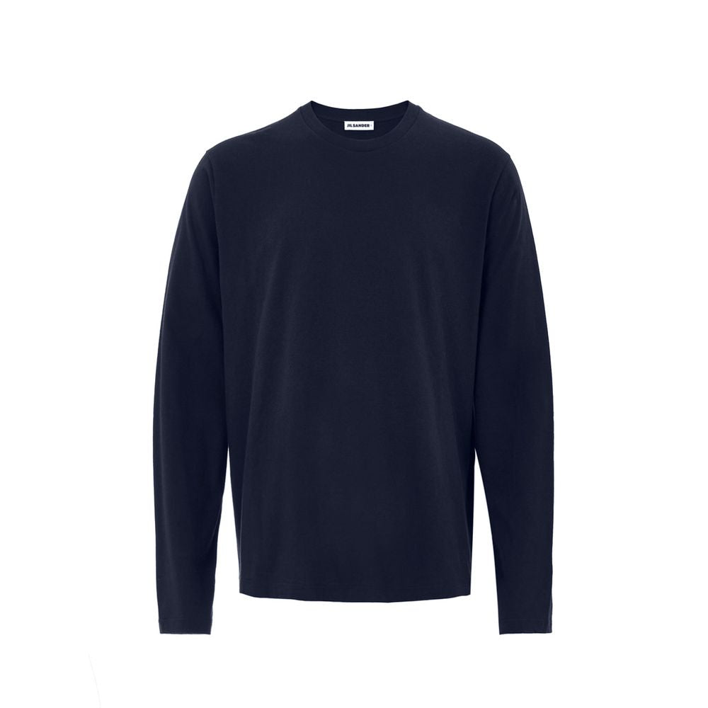 Jil Sander Blue Cotton T-Shirt Jil Sander