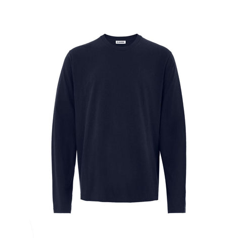 Jil Sander Blue Cotton T-Shirt Jil Sander