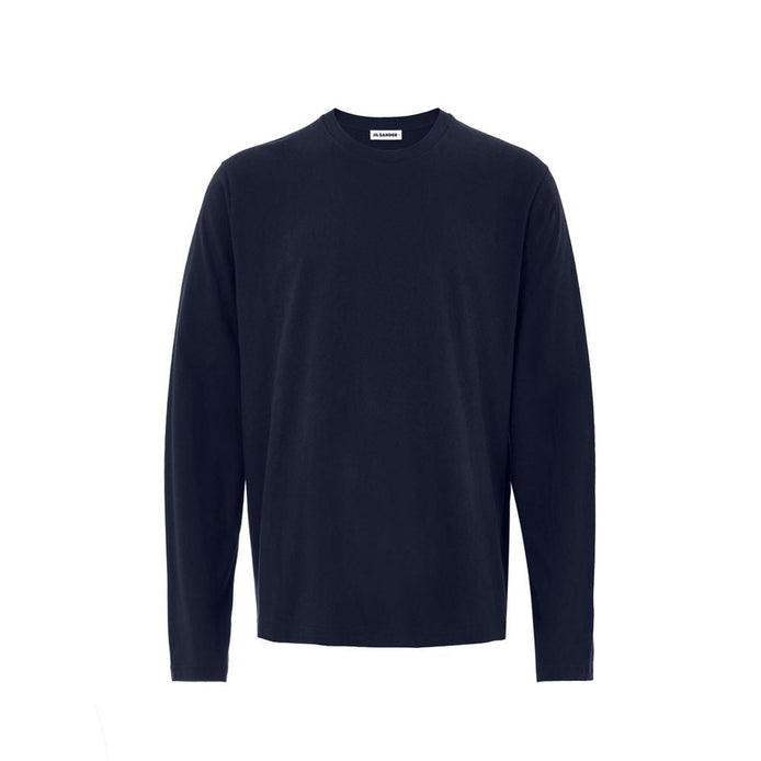 Jil Sander Blue Cotton T-Shirt Jil Sander