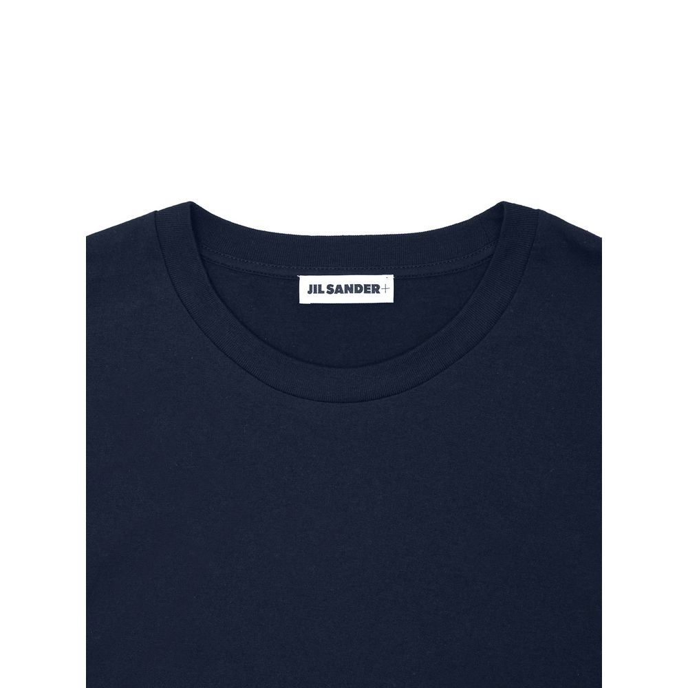 Jil Sander Blue Cotton T-Shirt Jil Sander