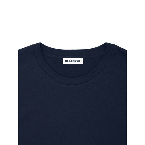 Jil Sander Blue Cotton T-Shirt Jil Sander