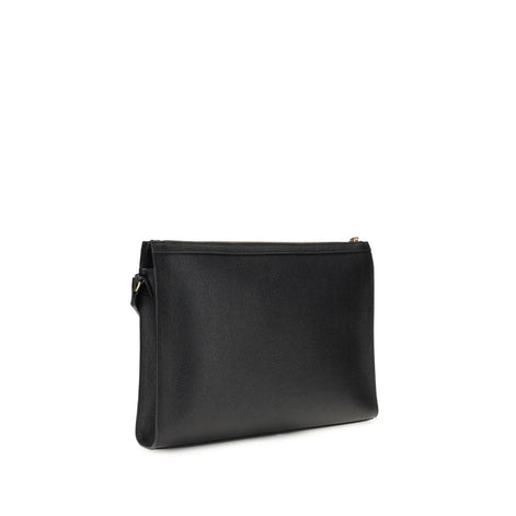 Thom Browne Black Calf Leather Bos Taurus Clutch Bag Thom Browne
