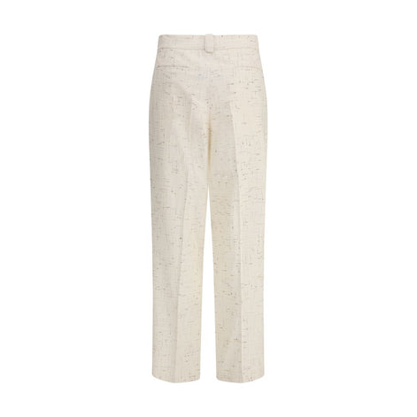 Fabiana Filippi Cream Cotton Casual Pants Fabiana Filippi