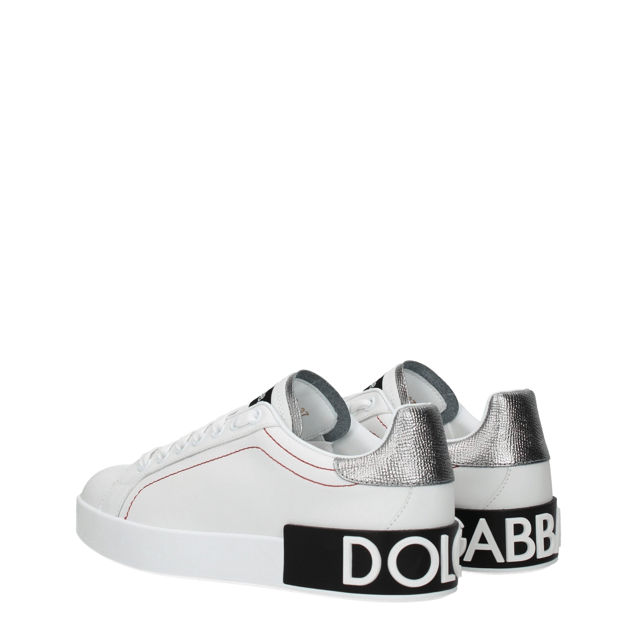 Dolce & Gabbana White Leather Low Top Sneakers Dolce & Gabbana