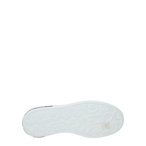 Dolce & Gabbana White Leather Low Top Sneakers Dolce & Gabbana