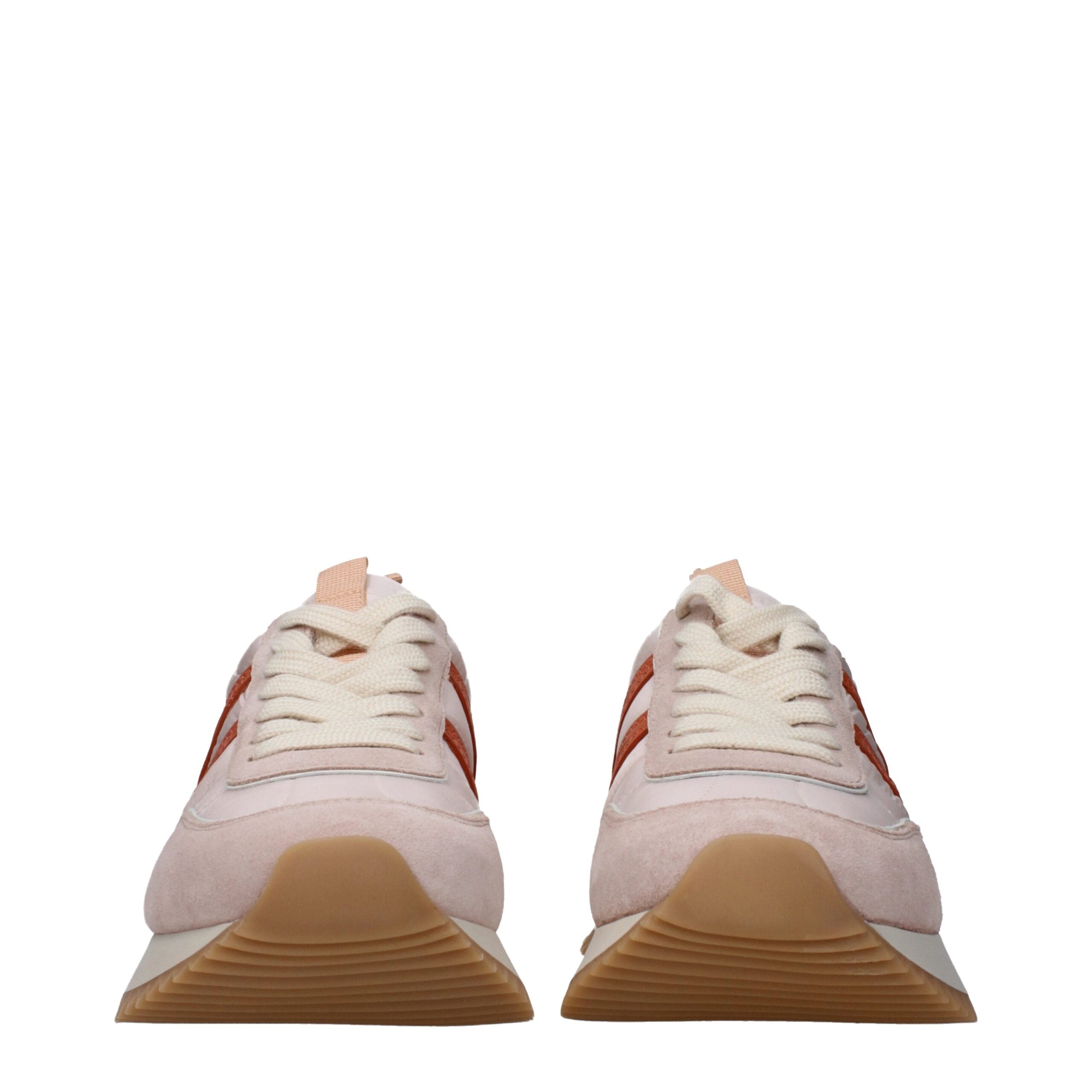Moncler Pink Fabric Chunky Sneakers Moncler