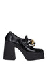 Stella McCartney Black Leather Platform Loafers Stella McCartney