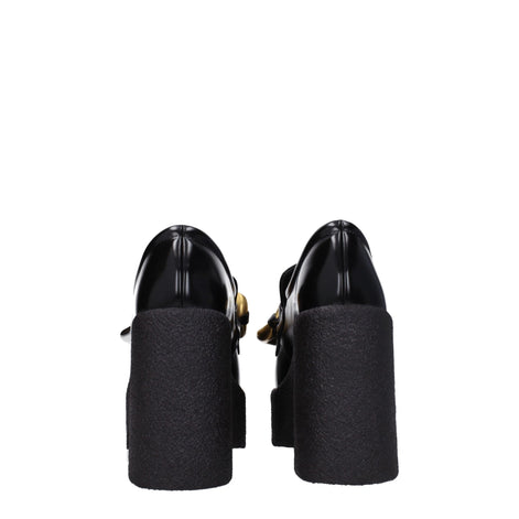 Stella McCartney Black Leather Platform Loafers Stella McCartney